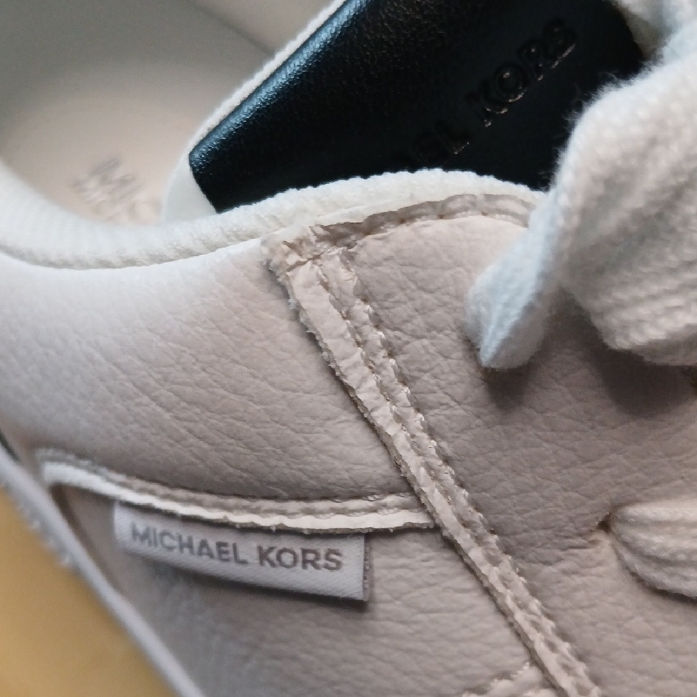 Michael Kors White and Gray Women's Sneakers - Picture 2 of 6